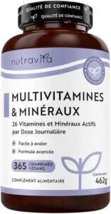 Nutravita Multivitamines et Minéraux - 365 Comprimés Véganes - Vitamine A-Z