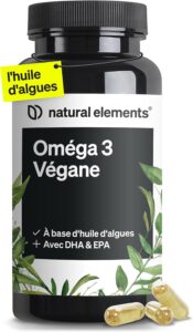 Omega 3 Vegan – 1444mg Huile d’Algues – 90 Gélules – Oméga 3 avec DHA & EPA de haute quali