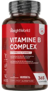 Vitamine B Complex - 365 Micro-Comprimés Vegan - Multivitamines avec Vit C