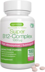 Igennus Complexe De Vitamine B12 Sublinguale À Haute Absorption 1000 mcg