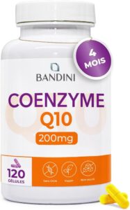 Bandini® Coenzyme Q10 200 mg 120 Gélules (4 Mois) – Antioxydant puissant