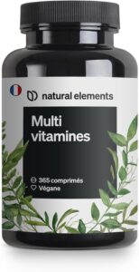 Multivitamines – 365 comprimés véganes – provision annuelle – précieuses vitamines de A à