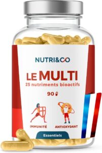 NUTRI&CO Multivitamines & Minéraux | Vitamines Brevetées | 90 Gélules