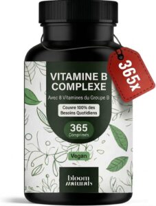 Vitamine B Complexe – 365 comprimés – 1 An de Cure