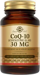 Solgar CoQ-10 30 mg (Coenzyme Q-10, KanekaQ10), Végan, 30 Gélules Végétales