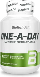 BioTechUSA One-A-Day Multivitamin | 12 Vitamines | 10 Minéraux | Santé énergétique, immuni
