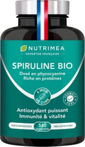 Spiruline BIO | 1500 mg | Sans Excipients & OGM | 19% de Phycocyanine