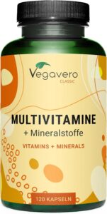 A-Z Multivitamines et Minéraux Vegavero® | Avec 12 Vitamines et 5 Mineraux | LE SEUL SANS