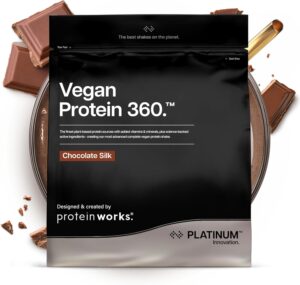 Protein Works | Vegan Protein 360 - Platinum, Chocolat Onctueux, 500g