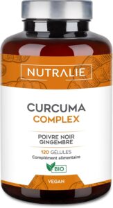Curcuma Bio avec Gingembre + Poivre Noir (1420 mg par dose) - Piperine + Curcumine + Black
