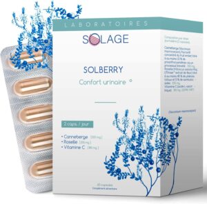SOLBERRY - Complément alimentaire Infection Urinaire Femme - Puissants Extraits de Cannebe