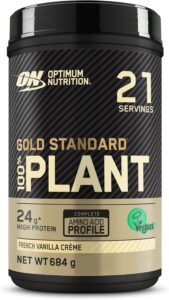 Optimum Nutrition Gold Standard 100% Protéine Végétale, Goût Crème à la Vanille Française,