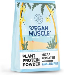 Vegan Proteine en Poudre [600g] | Vanille | 18g Protein de Riz, Pois, Graines de Tournesol