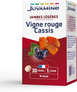 JUVAMINE Jambes Légères, Circulation sanguine - Vigne Rouge Cassis - 30 Cpr