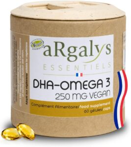 Omega 3 DHA | Huile d’algues - Naturel - Ultra Pure | Vegan | 60 capsules | 250 mg DHA/Cap
