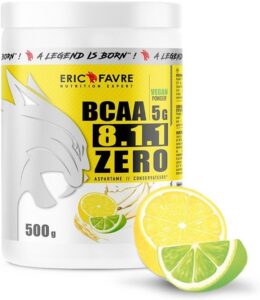 BCAA POUDRE 8.1.1 Zero - Acides Aminés Musculation Vegan - Votre Allié Pour Des Entraineme