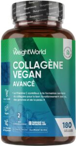 Collagene et Acide Hyaluronique Vegan, 180 Gélules avec Multivitamines et Minéraux, Vitami