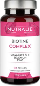 Biotine Cheveux 10000 mcg, Vitamine E D Zinc Sélénium