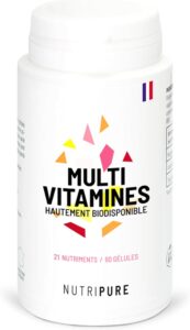 Nutripure - Multivitamines & Minéraux 21 Nutriments - 60 Gélules