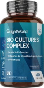 Probiotique Flore Intestinale 77 Milliards d'UFC avec 20 Souches
