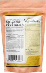 Collagen Supplement Vegan – 60 Capsules Biotine Cheveux, Ongles, Articulations avec Biotin