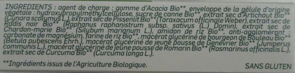 SANTAROME Bien-Être Foie Bio - Artichaut 2000 mg photographié par mphoenixaz, acheteur