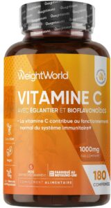 Vitamine C 1000mg avec Cynorhodons Églantier et Bioflavonoïdes - Vit C Tablets Acide L Asc