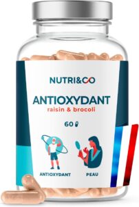 NUTRI&CO Antioxydant - Pépins de Raisin OPC & Sulforaphane - 60 Gélules