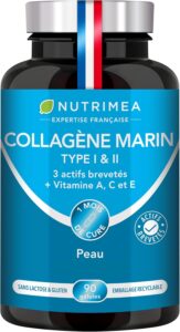 Collagene Marin | Types 1 & 2 Brevetés | Vitamines A, C & E Végétales