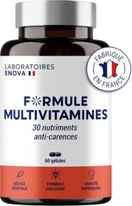 FORMULE MULTIVITAMINES et Minéraux 30 Nutriments | Vitamine A B C D E K, Quercetine, Magne
