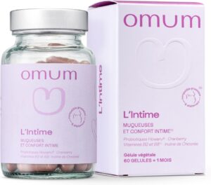 OMUM - L'Intime Complément Alimentaire - Pré & Probiotiques flore intime - Protége et rééq