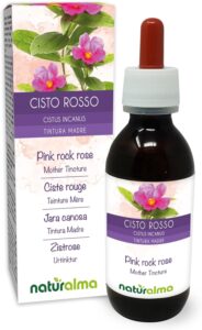 Ciste rouge ou Ciste à fleurs roses (Cistus incanus) herbe Teinture Mère sans alcool Natur