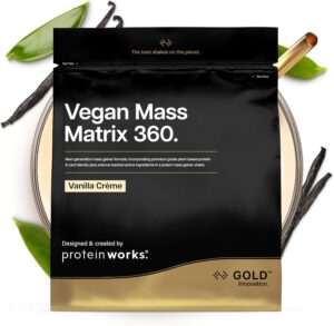 Protein Works | Vegan Mass Matrix 360 - Gold, Vanille Crème, 2kg