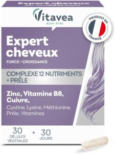 Vitavea Expert Cheveux 12 nutriments - Complément Alimentaire Cheveux - Biotine (vitamine