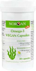 NORSAN Premium omega 3 vegan capsules 80 pièces / 1.700mg oméga 3 par dose journalière / o
