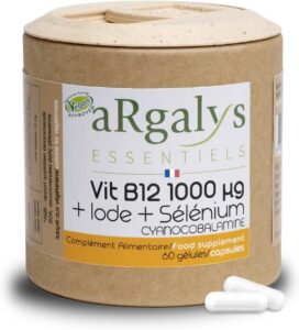 Vitamine B12 Vegan 1000 µg | Cure de 7 mois | + Iode et Sélénium | Cyanocobalamine | Recyc