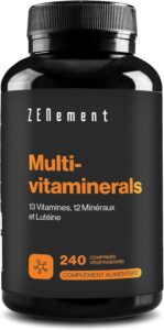 Multivitaminerals - 27 Vitamines et Minéraux avec Lutéine - 240 Comprimés