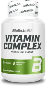 BioTechUSA Vitamin Complex | Multivitamines et minéraux en gélules | Vitalité | Peau | Che