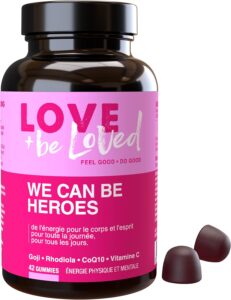 Gummies Énergie Physique et Mentale “We can be Heroes” | 42 Gommes Vegan | Complément Alim