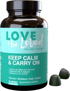 Gummies Anti-Stress et Vitalité “Keep Calm & Carry On” | 42 Gommes Vegan | Complément Alim
