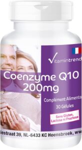 Vitamintrend Coenzyme Q10 200 mg, 30 gélules, hautement dosé, complément alimentaire vegan