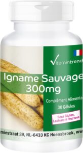 Vitamintrend Wild Yam 300 mg, 30 gélules, faciles à avaler, avec vitamine C, E, zinc et sé