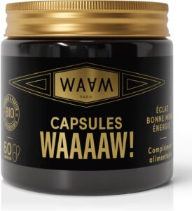 WAAM – Capsules WAAAAW! – Compléments alimentaires – 100% naturel – Bronzage parfait sans