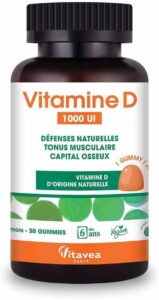 Vitavea Santé - Vitamine D 1000UI - Gummies Immunité & Os - 30 gummies