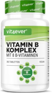 vit4ever Complexe de Vitamines B - 365 Comprimés - Pour 12 mois