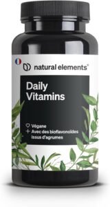 Daily Vitamins – 120 gélules multivitamines – vitamines de A à K – parfait pour sportifs –