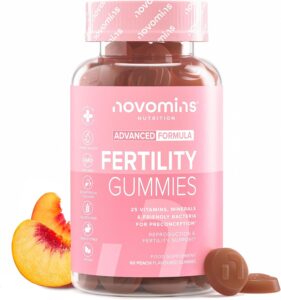 Compléments Fertilité Femmes | 60 Gummies | 400 µg Acide Folique | Novomins