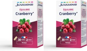 JUVAMINE - Equilibre - Formule Concentrée Cranberry - Vegan - Cranberry - 60 Unité (Lot de