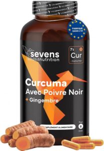 Curcuma Gélule Anti Inflammatoire avec Gingembre et Poivre Noir