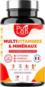 Multivitamines & Minéraux | 30 Nutriments Bioactifs | 90 Gélules Vegan